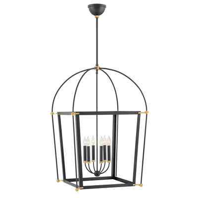 Selby 6-Light Candle Open Frame Chandelier