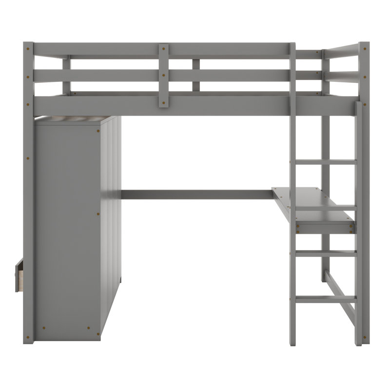 Lit pour enfant Shauna, Gris