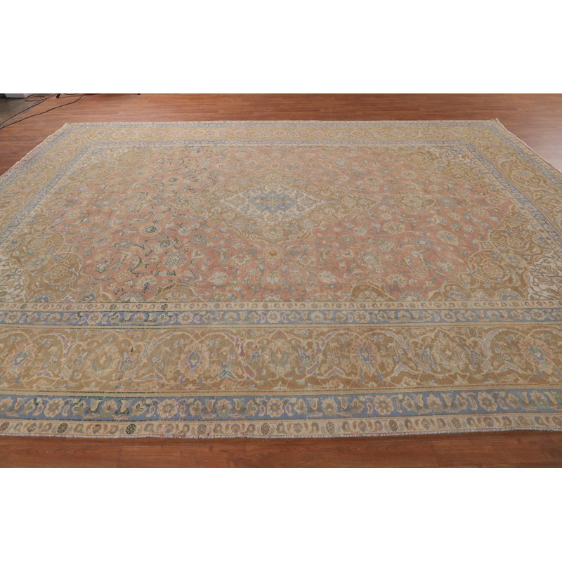 Tapis rose rétro 10 x 13