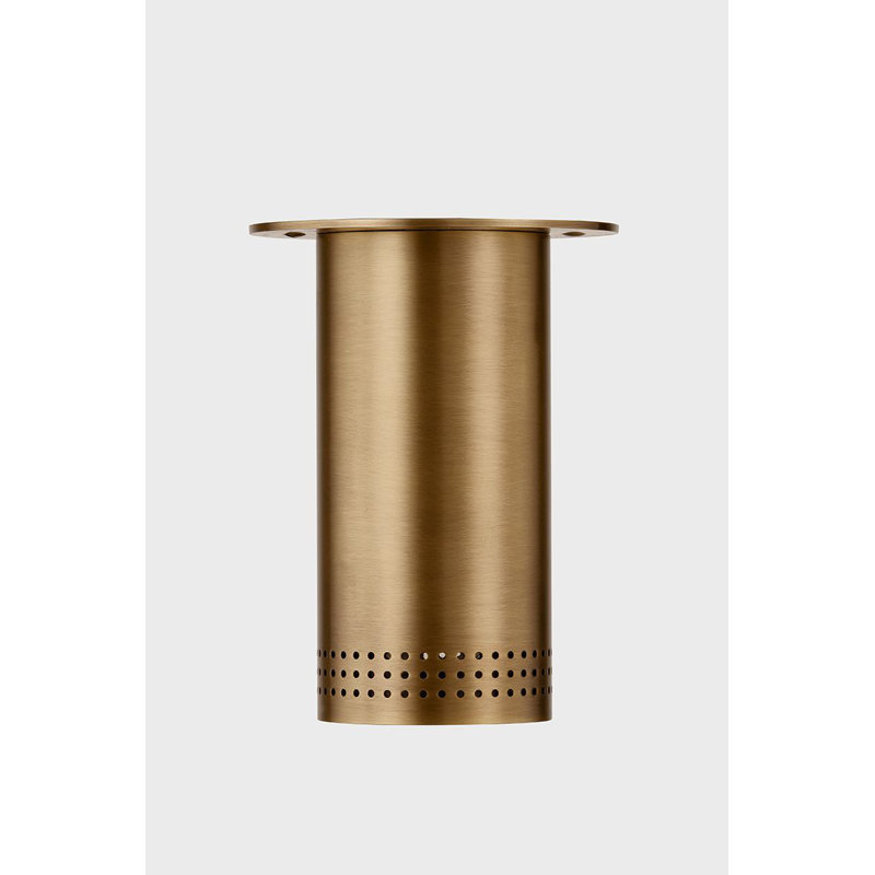 Berg 1 Light Flush Mount, Patina Brass