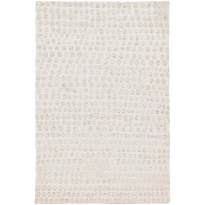 Imola Hand Knotted Abstract Area Rug in Gray