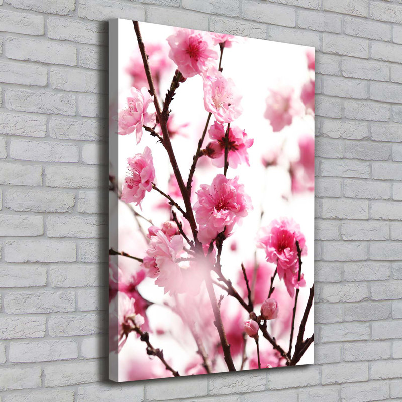 Plum Flowers - Wrapped Canvas Print