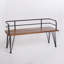 Banc industriel en bois et métal Zion