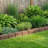 Tierra Verde 48"L Roman Stone Recycled Rubber Garden Border Kit, Earth, 2-Pack