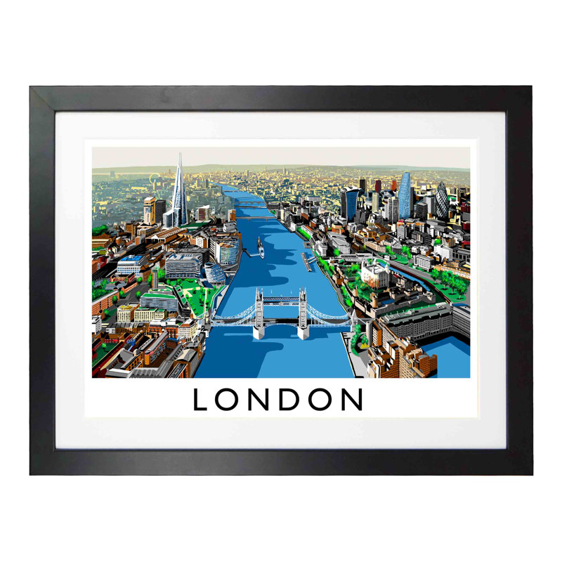 Richard O'Neil - Print, Black Wood Frame, 33.5 cm H x 43.5 cm W x 2.2 cm D