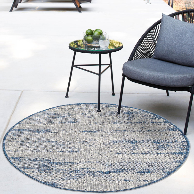 Tapis intérieur / extérieur moderne Penson, Rond 10pi