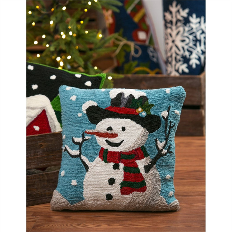 Snowman Square Throw