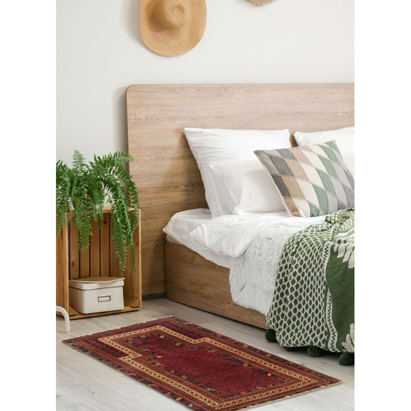 Teimani Red Rug 2'9" x 4'6"