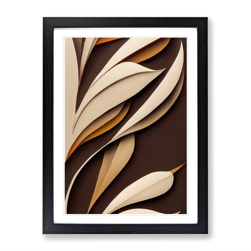 Contemporary Feathers - Framed Print, Black Framed, 34cm H x 25cm W x 2cm D