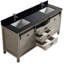 Base de meuble-lavabo double 71 po seulement-94656506