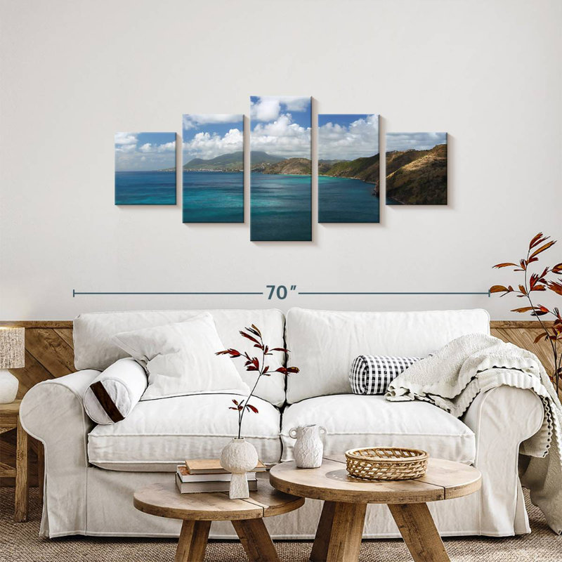 Saint-Kitts Coastline, H 24 po x l 55 po