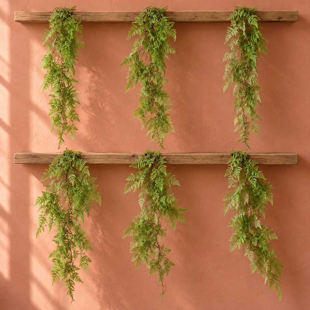100 cm H Faux Foliage and Fern Plant