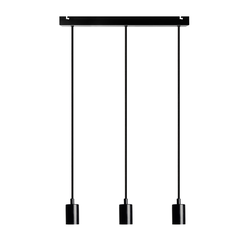 Figlio 3 - Light Bulb Pendant, Black