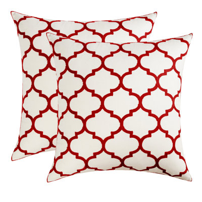  Embroidered Floral Pattern Pillow Covers