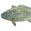 Poisson truite moucheté - jaune patiné