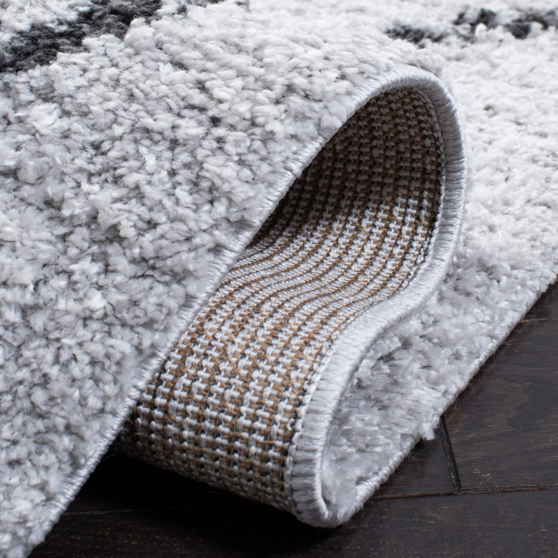 Tapis géométrique Prager Shag 500 Performance, Rectangle 3 pi x 5 pi