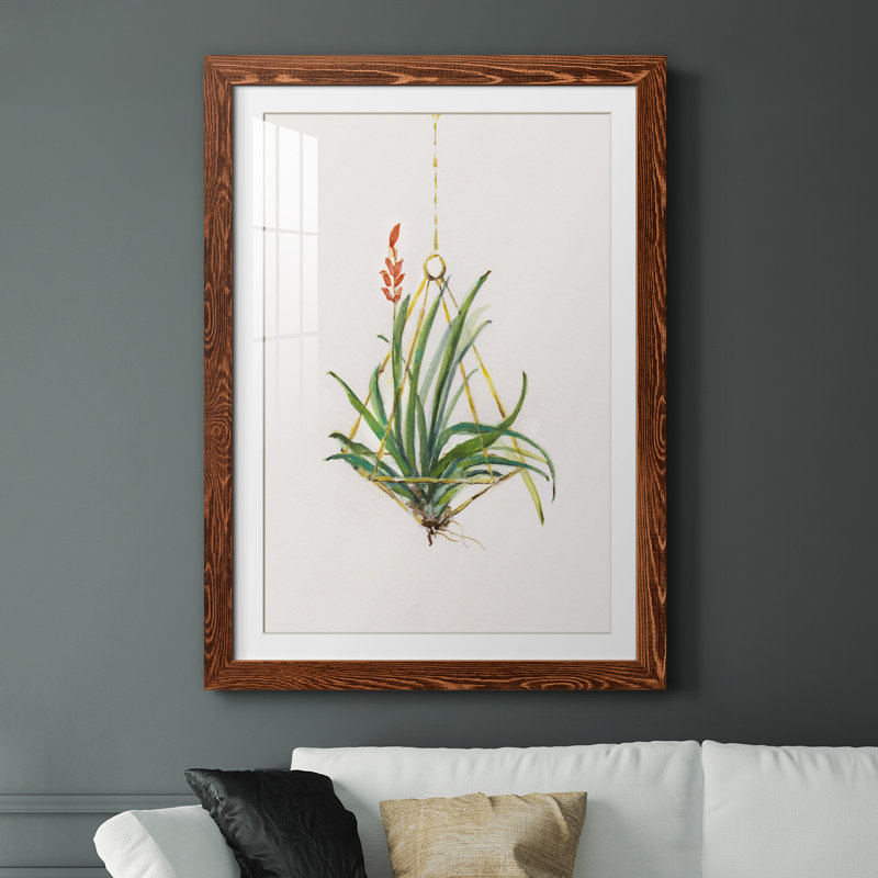 Gardenaire I - Peinture encadrée, Érable, H 44 po x l 31 po x P 1 po