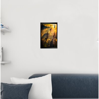 Spitfire Attack By Chris Lord Photo Black Wood Framed Art Poster 14X20 -  Latitude RunÂ®, F77E426A1CC44F529BEAF23863E6B5DC