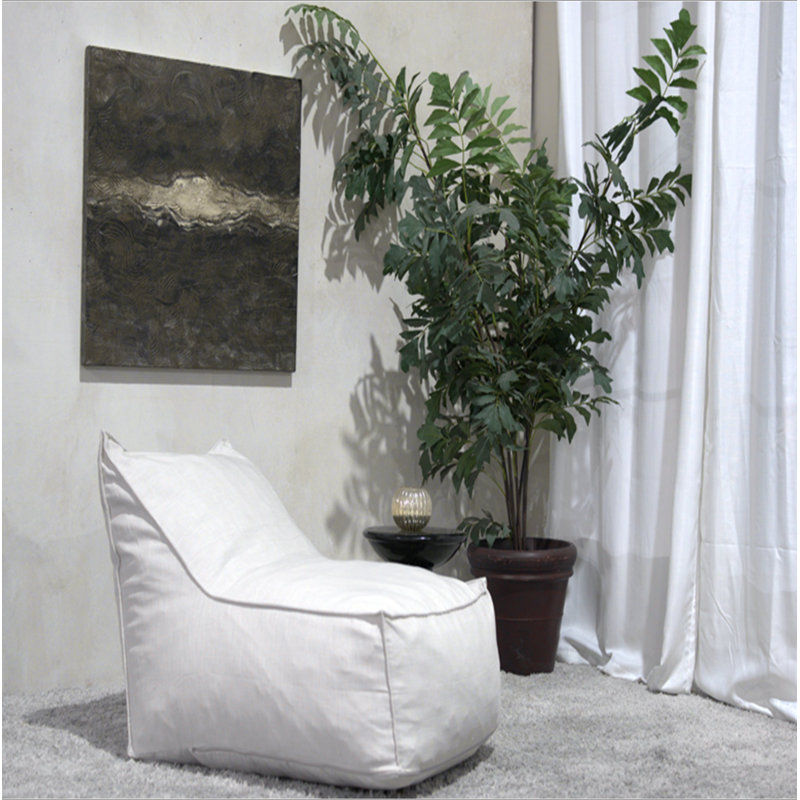 Ettie Fauteuil à billes en tissu résistant à l'eau, kaki, Coton kaki