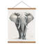 Support à affiche magnétique Fixturedisplays® 24 pouces, teck naturel, pour photos, photos, œuvres d'art sur toile, affiche 22028