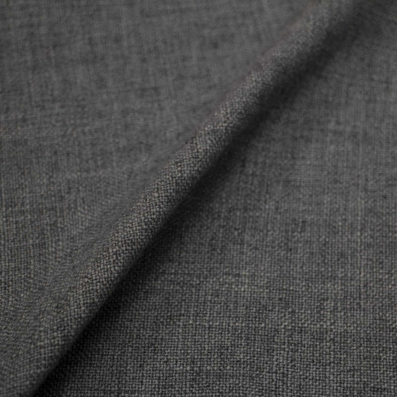 Thelma Settee, Zuma Charcoal Textured Linen