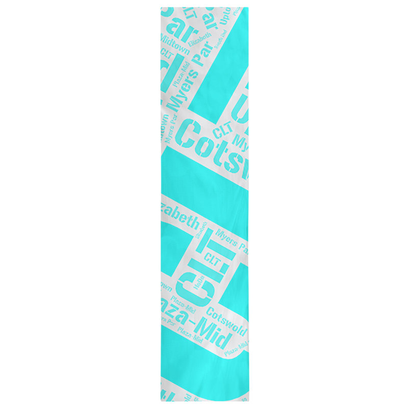 Table Runner, 90" x 16", Cyan, Charlotte