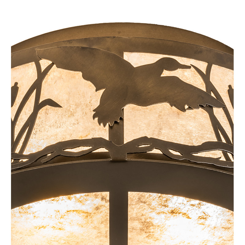 Rustic Lodge 2 - Light Semi Flush Mount