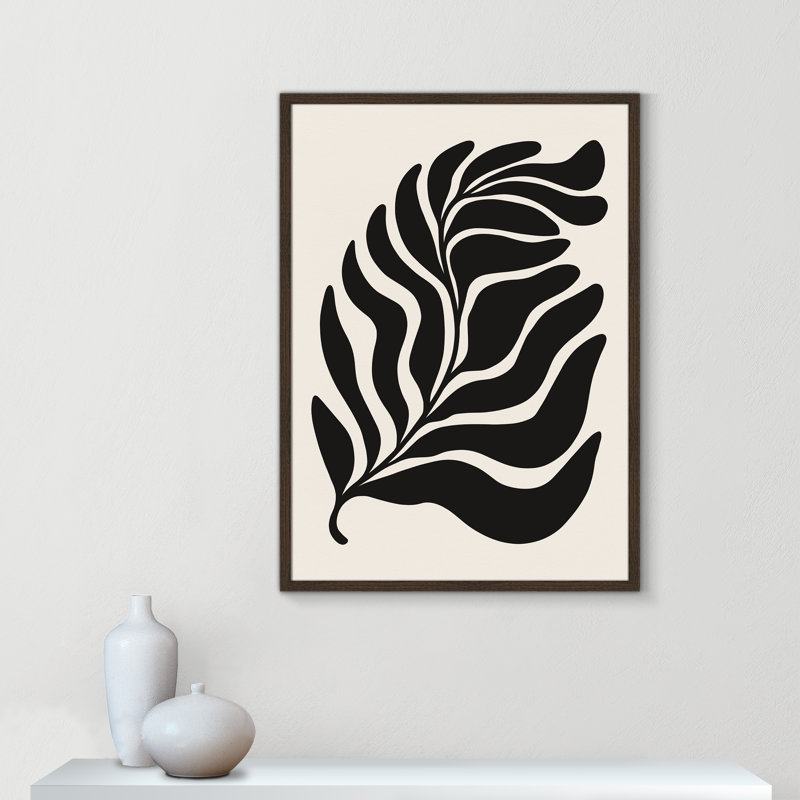 «Flow of Nature Print» par Royle, L 25,5 po x H 35,5 po, Grain de bois noyer, Impression encadrée