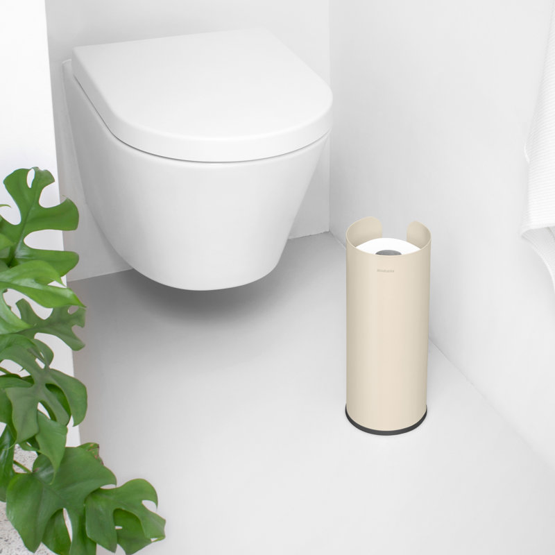 Brabantia Renew Toilet Roll Dispenser, Soft Beige