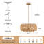 Lustre tambour en rotin 6 lumières Anela-1098946855