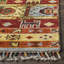 Tapis jaune en laine, viscose et coton Nomad-24292006