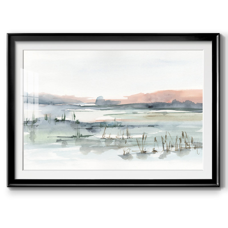 Marais Cattails II, H 30 po x l 44 po x P 1,5 po, Noir