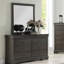 Commode double 6 tiroirs avec miroir Sophia