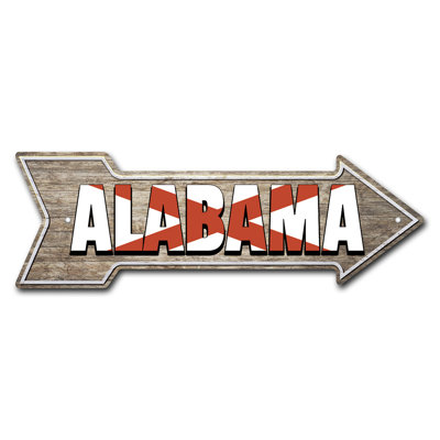 Adhésif décoratif «Alabama Arrow»