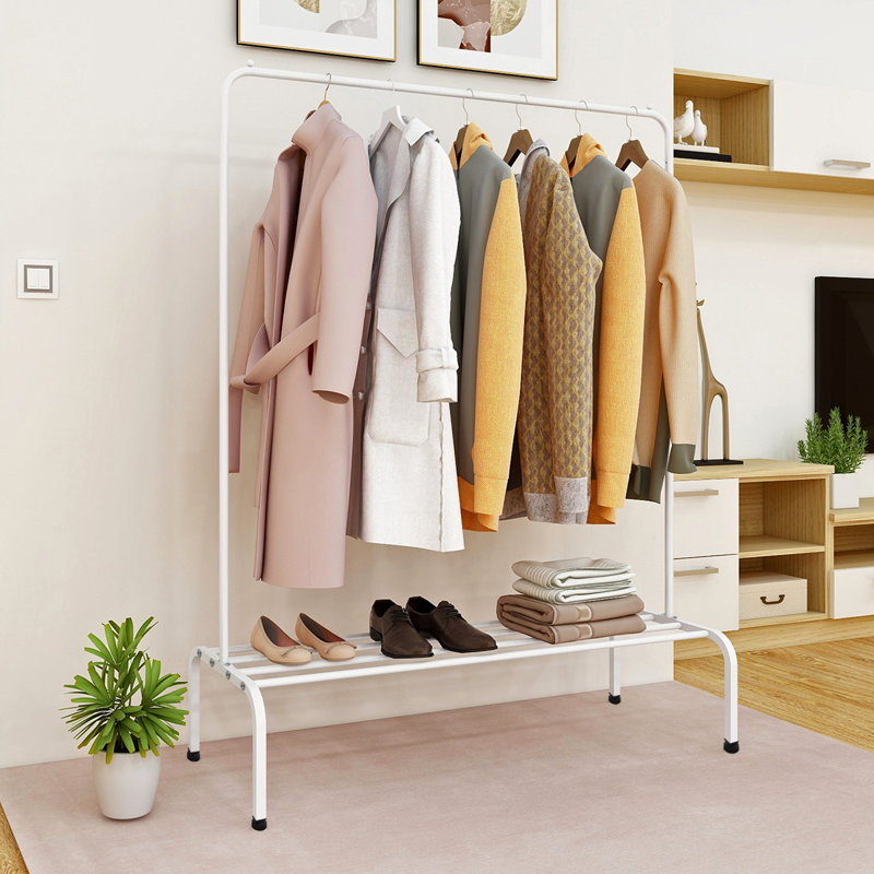 Portant à vêtements en métal Aryabella, Blanc
