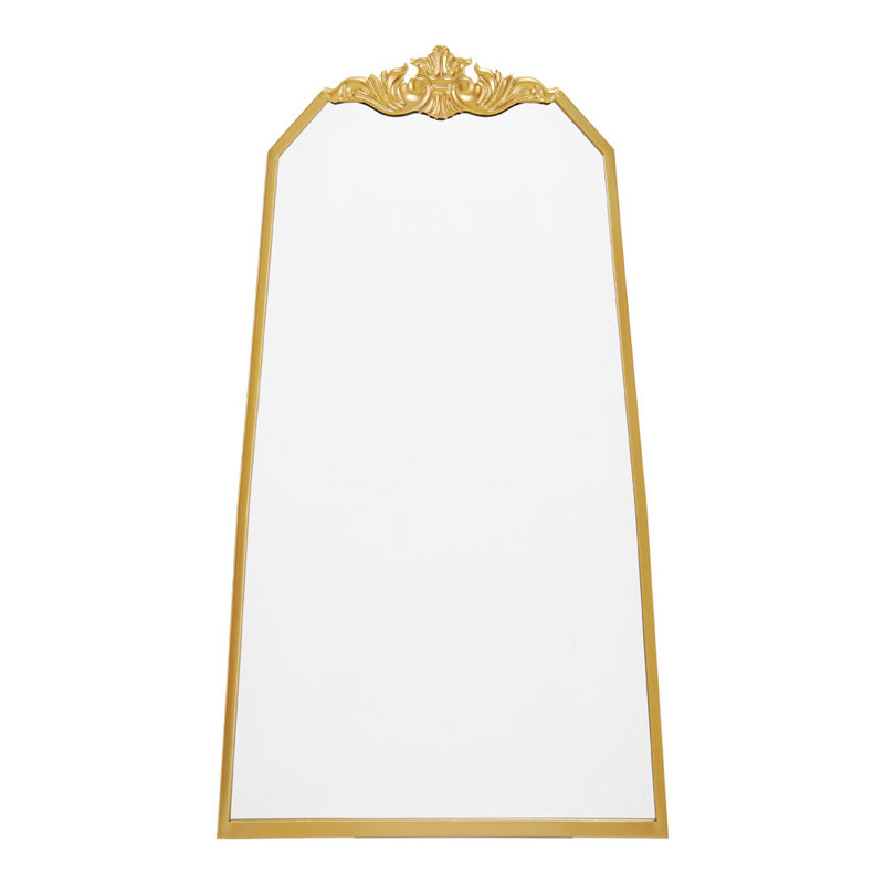 Gael Iron Arch Mirror, Gold, 180cm H x 80cm W