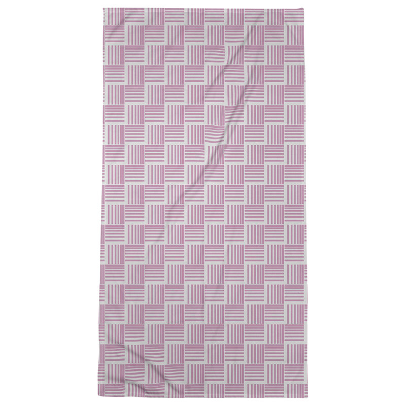 Jaya Bath Towel, Lilac/Gray