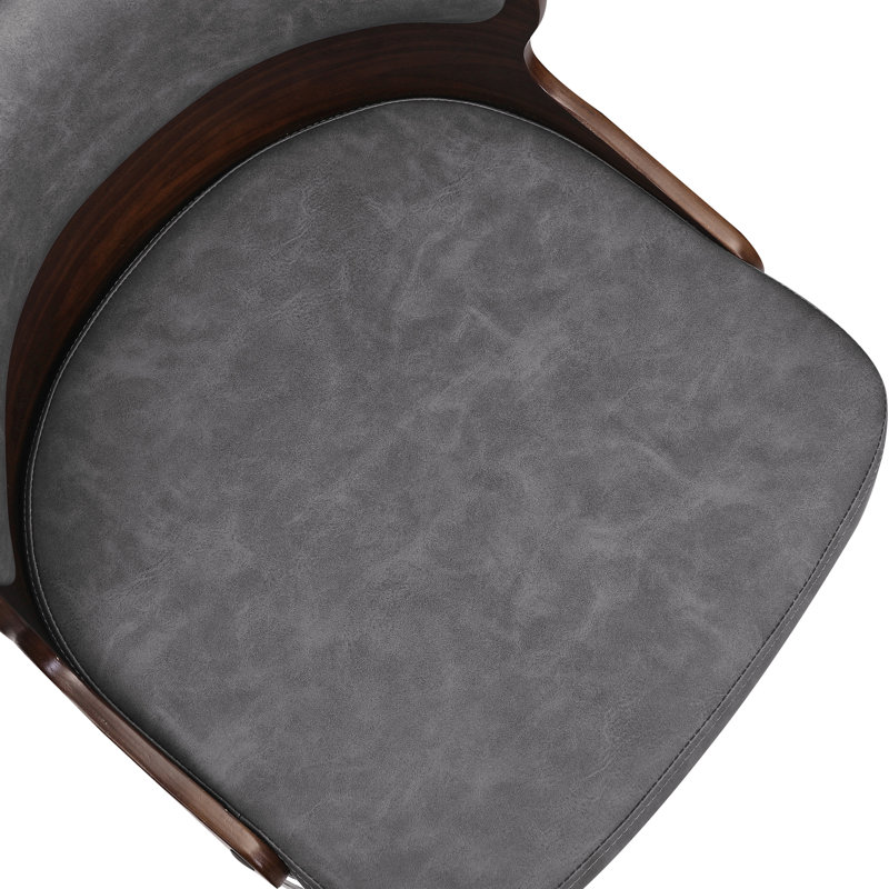 Tabouret de comptoir pivotant 26 po Bresha, Gris