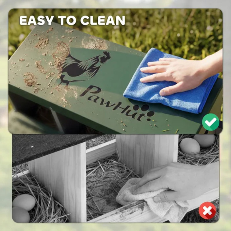 Boîtes de nidification en métal à 8 compartiments pour poules pondeuses à deux niveaux avec trous aérés