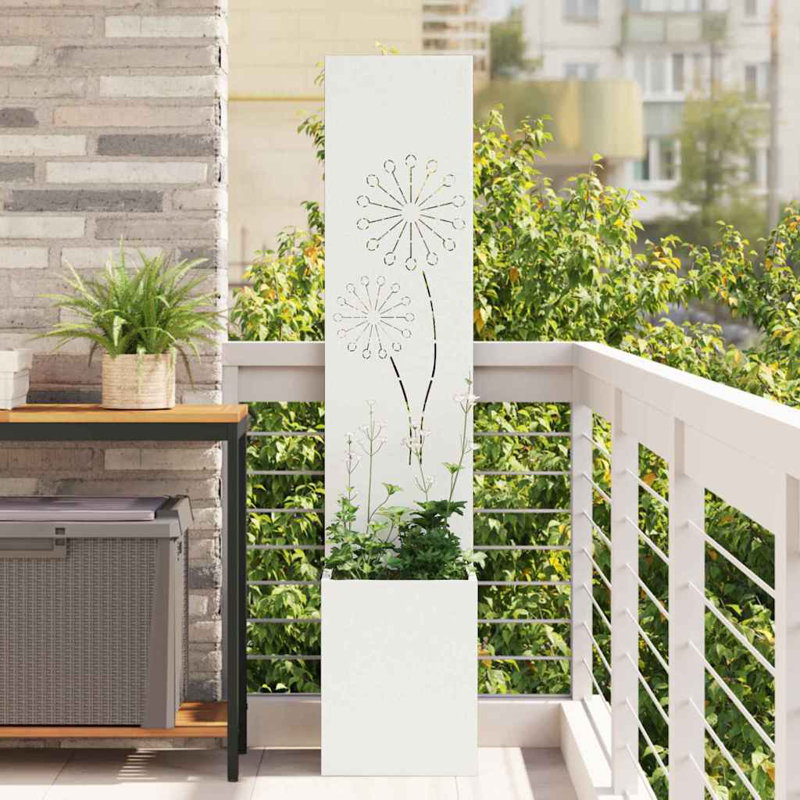 Planter Box, 140cm H x 32cm W x 32cm D, White