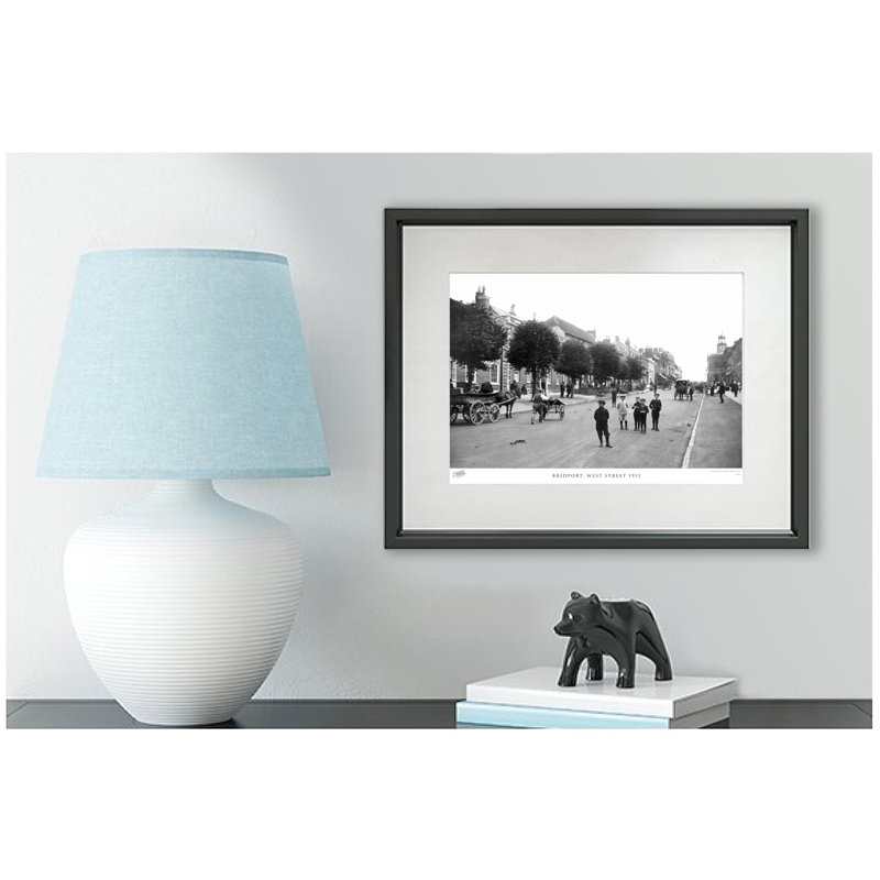 Bridport, West Street 1913 by Francis Frith - Single Picture Frame Print, 28cm H x 36cm W x 2.3cm D