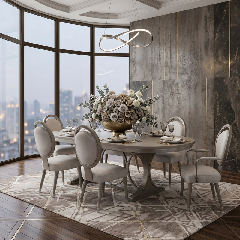 Eclipse 6-Person Extendable Dining Room Set
