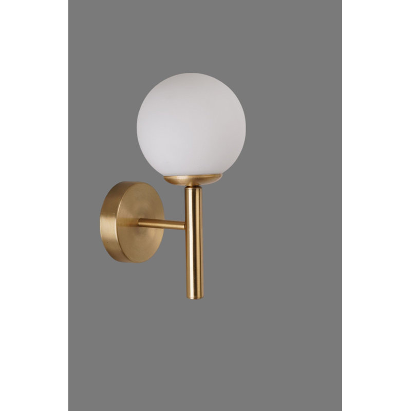 Lampe murale, Doré, Blanc