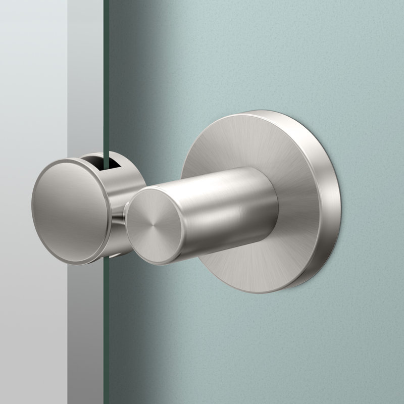 Miroir de salle de bain mural sans cadre Reveal | Pivotant (inclinable) et biseauté, 26,5 po x 24 po, Nickel satiné