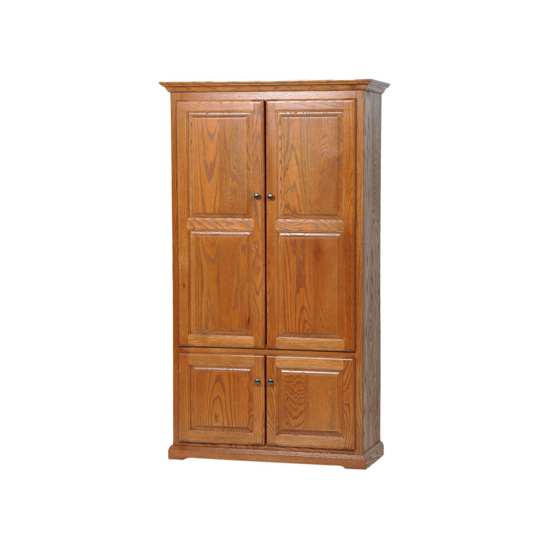 Glorice 75'' Kitchen Pantry, Medium Oak