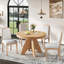 Ensemble de table de salle à manger extensible vintage pour 4 à 6 personnes avec 4 chaises rembourrées-488247723