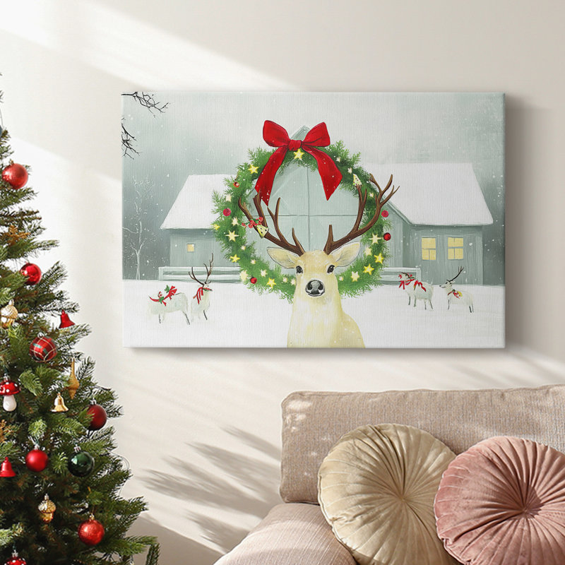 Christmas Holiday Arts - Toile tendue avec châssis, H 40 po x l 60 po