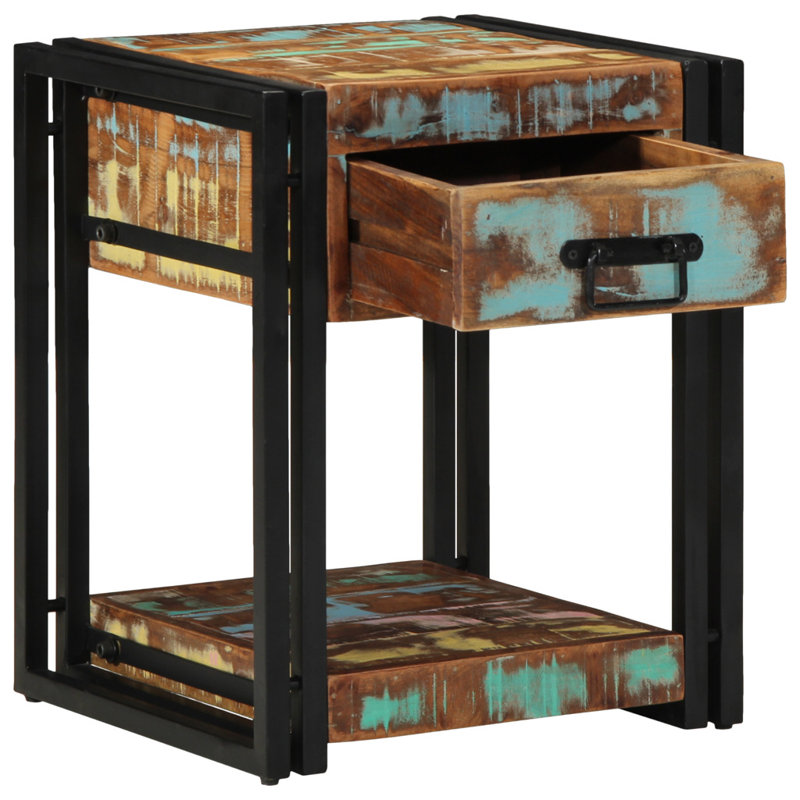 40cm W Solid Wood Bedside Table