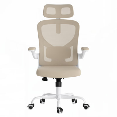 Ergonomic Office Chair,Office Desk Chair with Headrest,High Back Computer Chair with Armrests and Adjustable Lumbar Support for Office Study Room by Inbox Zero