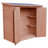 Cedar Wooden Heavy Duty Lean-To Storage Shed With Double Doors-93731819